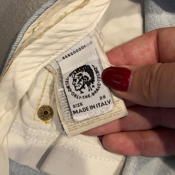 Diesel low waist pale blue jeans size 28 - Picture 9 of 10